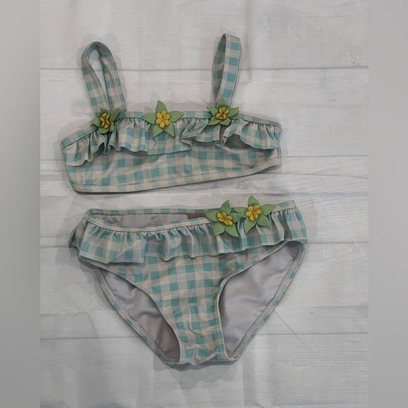 JUMP N’ SPLASH girls Ruffle Bikini Set/size 6X - Picture 1 of 9